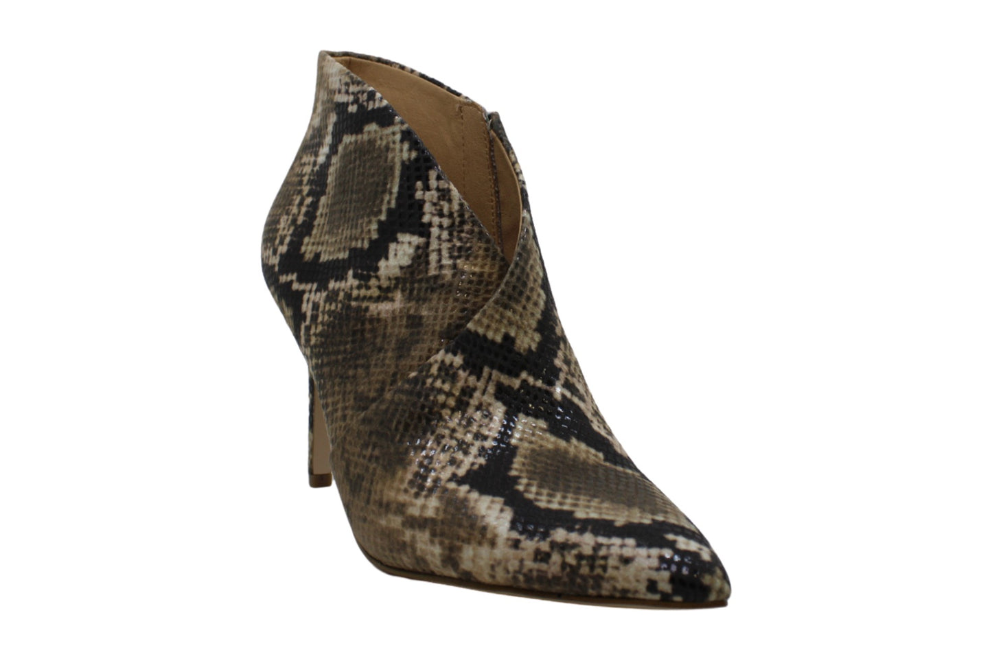 Jessica Simpson Women's Collection Casual Totally Snake Layra Leather Bootie Brown Size 7.5 M