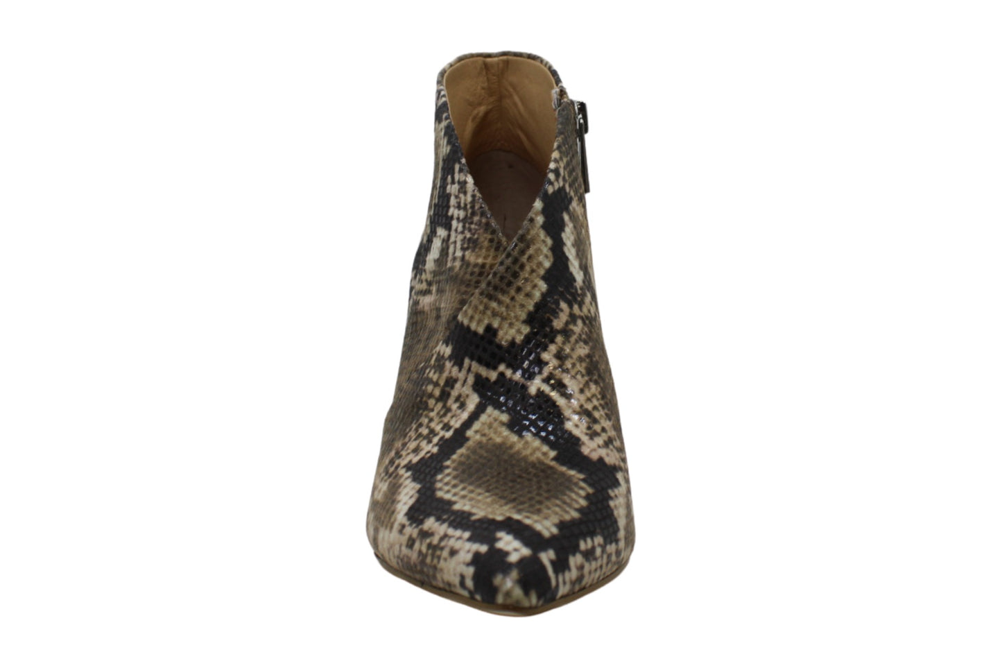 Jessica Simpson Women's Collection Casual Totally Snake Layra Leather Bootie Brown Size 7.5 M