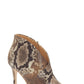 Jessica Simpson Women's Collection Casual Totally Snake Layra Leather Bootie Brown Size 7.5 M