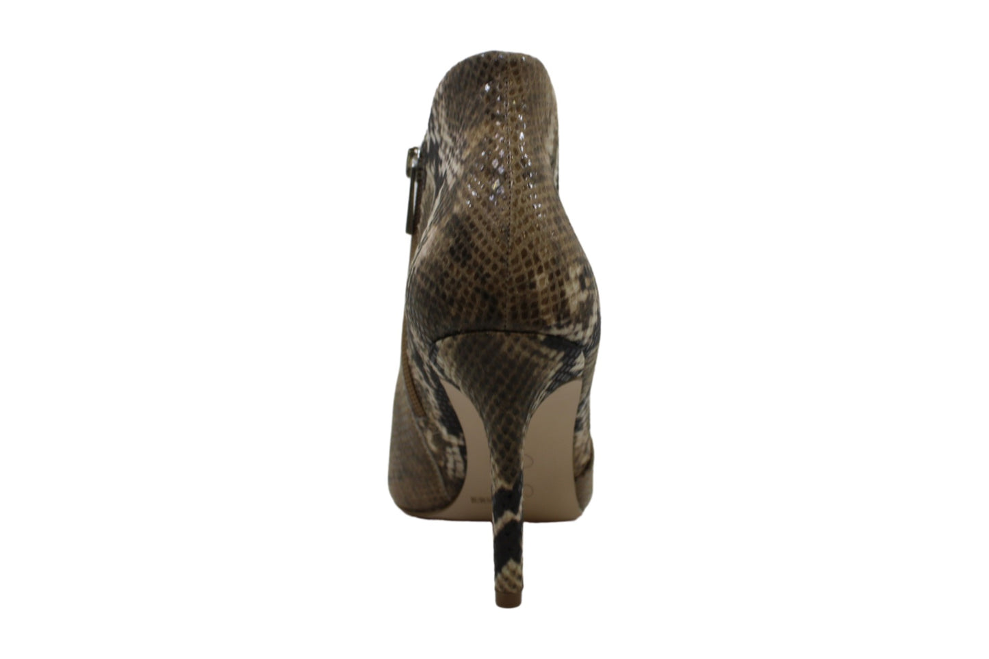 Jessica Simpson Women's Collection Casual Totally Snake Layra Leather Bootie Brown Size 7.5 M