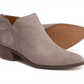 Franco Sarto Women's Rich Suede Cushioned Laslo Block Heel Zip up Leather Booties Gray Size 7 M