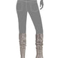 INC International Concepts Women's GERII3F Fabric Almond Toe Pewter Silver  Size 5 M