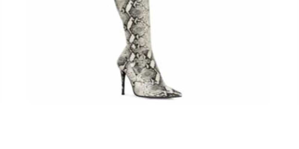 Steven Madden Women's Dominique Thigh High Over the Knee Boots Grey Size 6.5 M