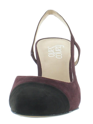 Franco Sarto Women's Imogen Fabric Cap Toe Casual Slingback Sandals Red Size 7 M