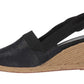 Ralph Lauren Women's Helma Espadrille Wedge Sandal Black Size 10 B