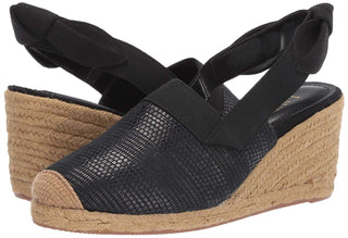 Ralph Lauren Women's Helma Espadrille Wedge Sandal Black Size 10 B