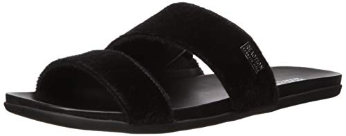 Kenneth Cole Reaction Women's Cutout Flat Sandals Shoes Black Size 8.5 M