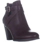 Call It Spring Women's Tecia Buckle Ankle Boots Bordo Red Size 7 B