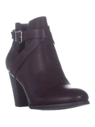 Call It Spring Women's Tecia Buckle Ankle Boots Bordo Red Size 7 B