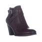 Call It Spring Women's Tecia Buckle Ankle Boots Bordo Red Size 7 B