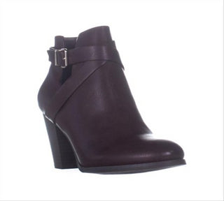 Call It Spring Women's Tecia Buckle Ankle Boots Bordo Red Size 7 B