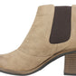 White Mountain Women's Destiny Ankle Bootie Brown Size 5.5 M