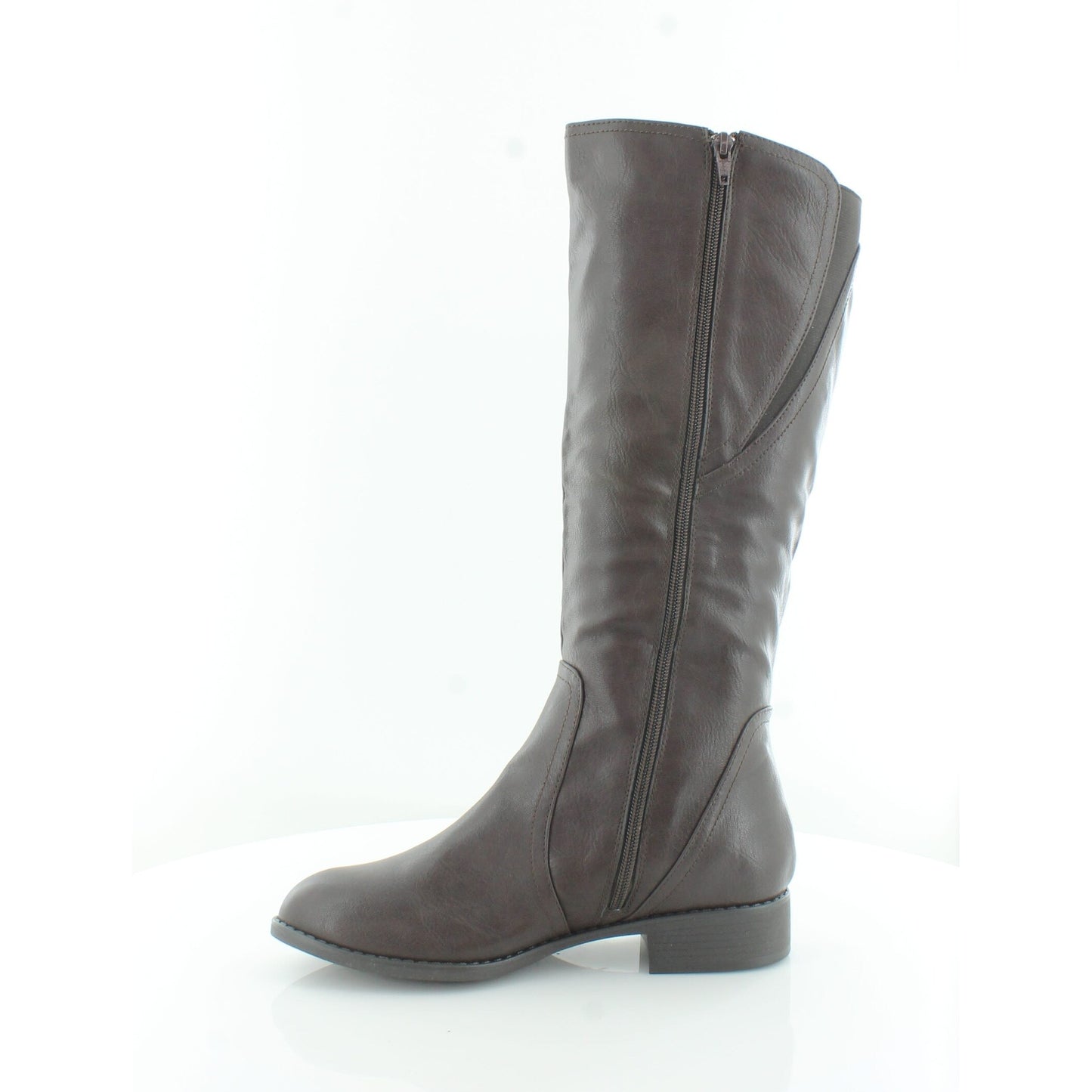 Style & Co Women's Milah Almond Toe Knee High Riding Boots Brown Size 7.5M-WC