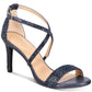 Thalia Sodi Women's Round Toe Stiletto Buckle Dress Sandals Blue 9 W