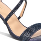 Thalia Sodi Women's Round Toe Stiletto Buckle Dress Sandals Blue 9 W