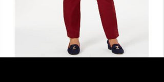 Charter Club Women's Cambridge Skinny Pull-on Tummy-Control Pants  Red Size 12