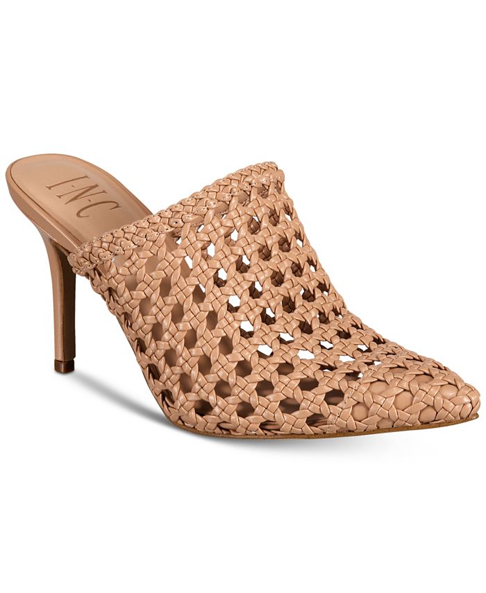 INC International Concepts Women's Celestiap Pointed Toe Mules Brown- Size 9 M