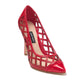 Nine West Tatum8 Pointed Toe Cut Out Pumps Red Size Medium