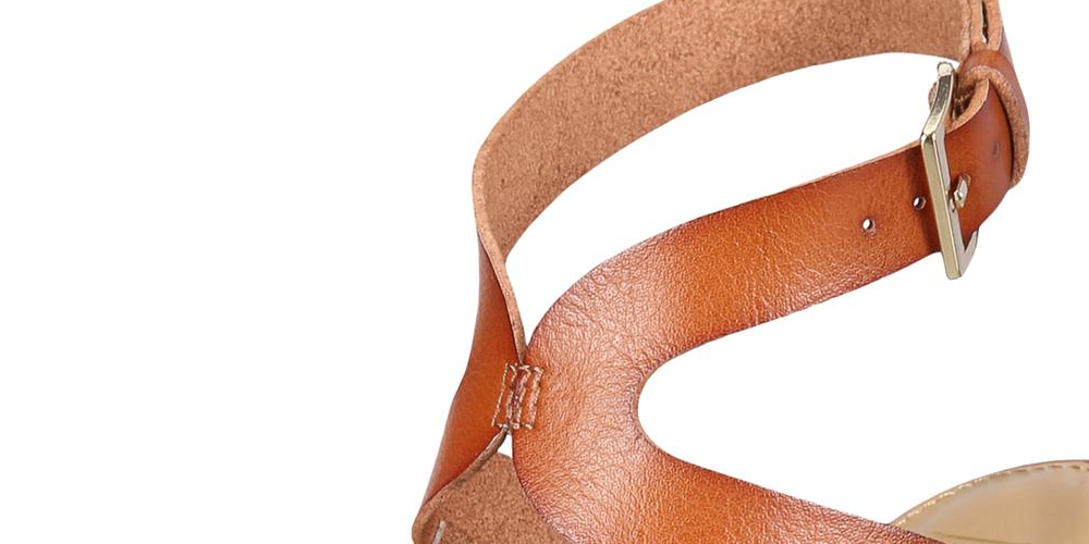 Material Girl Women's Betssy Dress Sandals Cognac Size 10M