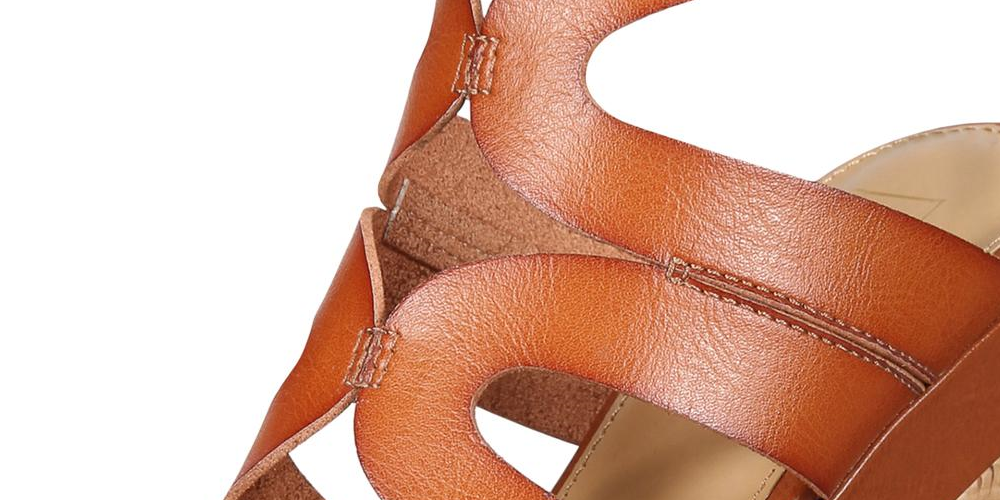 Material Girl Women's Betssy Dress Sandals Cognac Size 10M