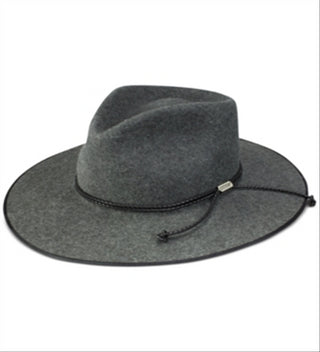 Stetson Men's Wide-Brim Hat Gray Size Medium