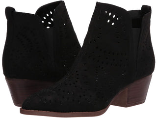 Carlos By Carlos Santana Women's Shoes Victory Fabric Pointed Toe Ankle Fashion Boots Black Size 5 M