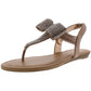 Material Girl Women's Seana Fabric Open Toe Special Occasion Slingback Sandals Brown Size 6 M