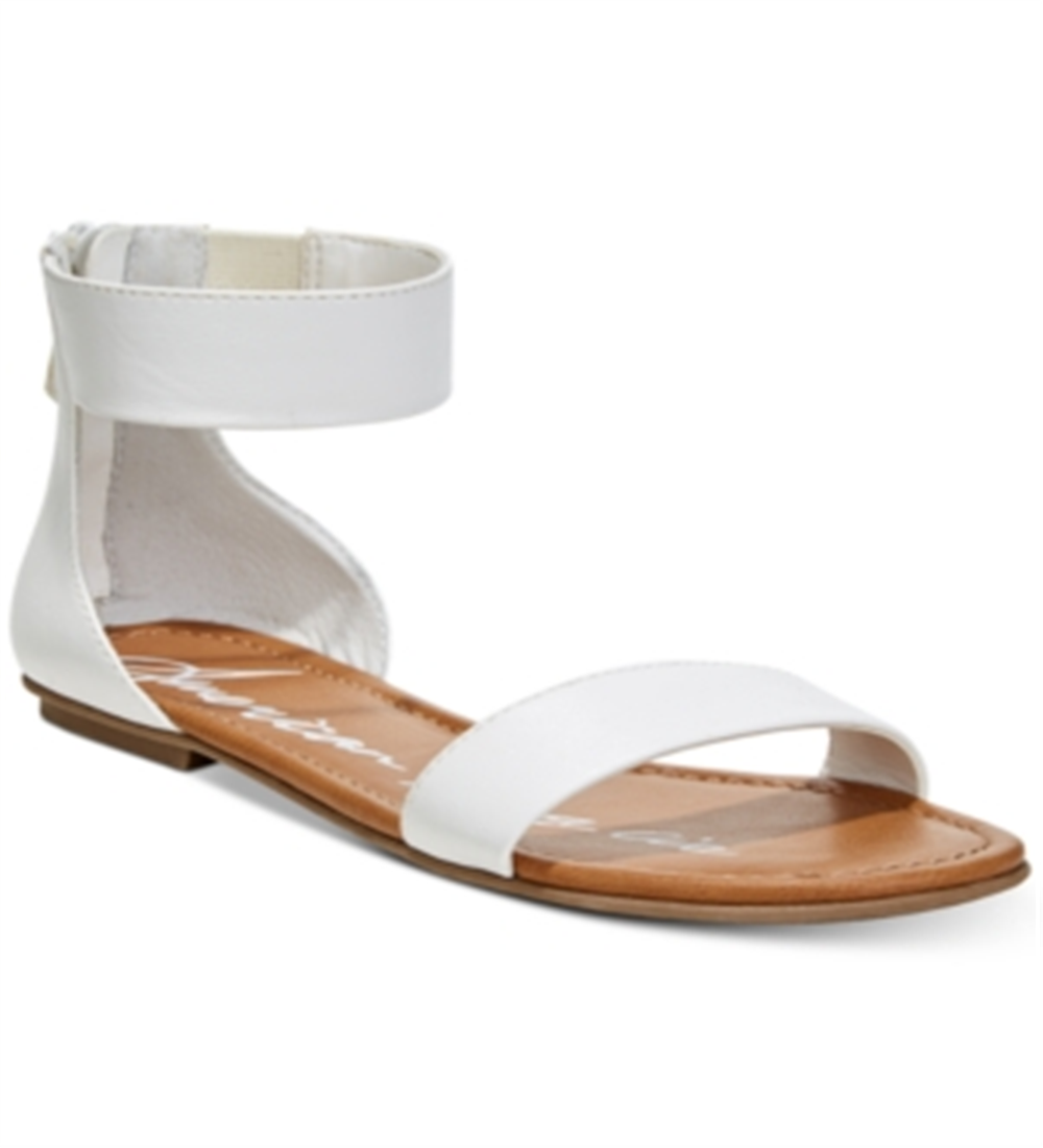 American Rag Women's Keley 2 Open Toe Casual Ankle Strap Sandals White Size 9.5M