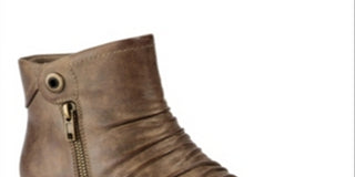 Baretraps Women's Anila Slouchy Grommet Ankle Boots Brown Size 5 M