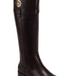 Tommy Hilfiger Women's Imina Faux Leather Knee High Riding Boots Dark Brown Size 5 M