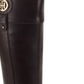 Tommy Hilfiger Women's Imina Faux Leather Knee High Riding Boots Dark Brown Size 5 M