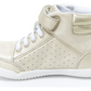 Stride Rite Toddler SR Stone High Top Champagne Leather Ivory Size 8 W