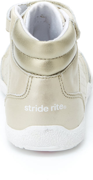 Stride Rite Toddler SR Stone High Top Champagne Leather Ivory Size 8 W