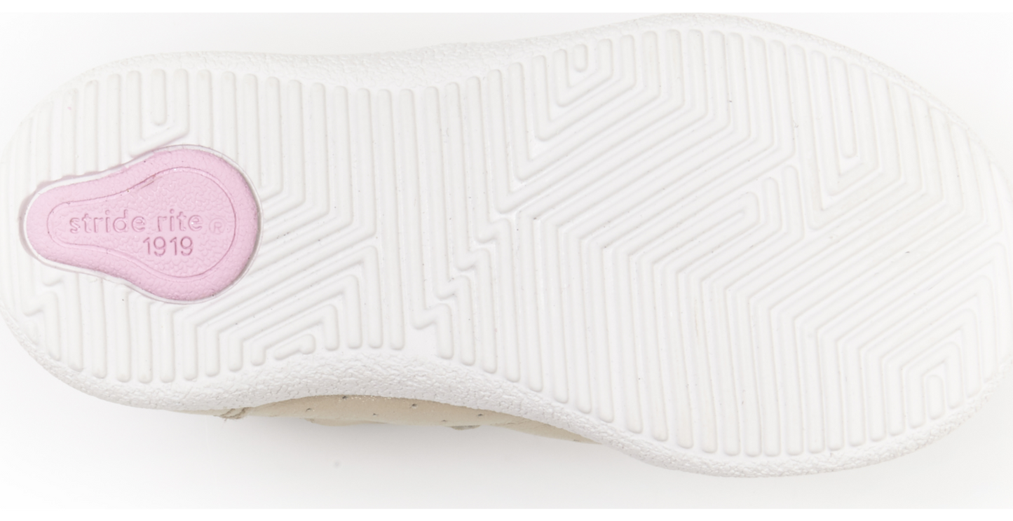 Stride Rite Toddler SR Stone High Top Champagne Leather Ivory Size 8 W