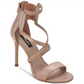 DKNY Women's Lil Multi Leather Open Toe Special Occasion Strappy Sandals Rose Gold Size 9