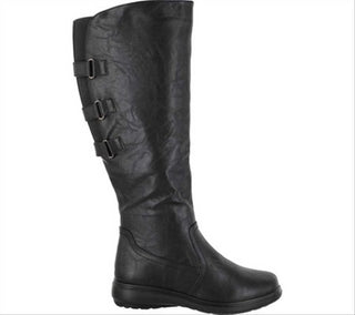 Easy Street Women's Presley Tall Shafted Comfort Boots Black Size 7.5 WW