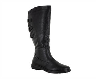 Easy Street Women's Presley Tall Shafted Comfort Boots Black Size 7.5 WW