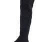 XOXO Women's Bead Chain Studding Tristen Round Toe Block Heel Zip up Boots Black Size 7