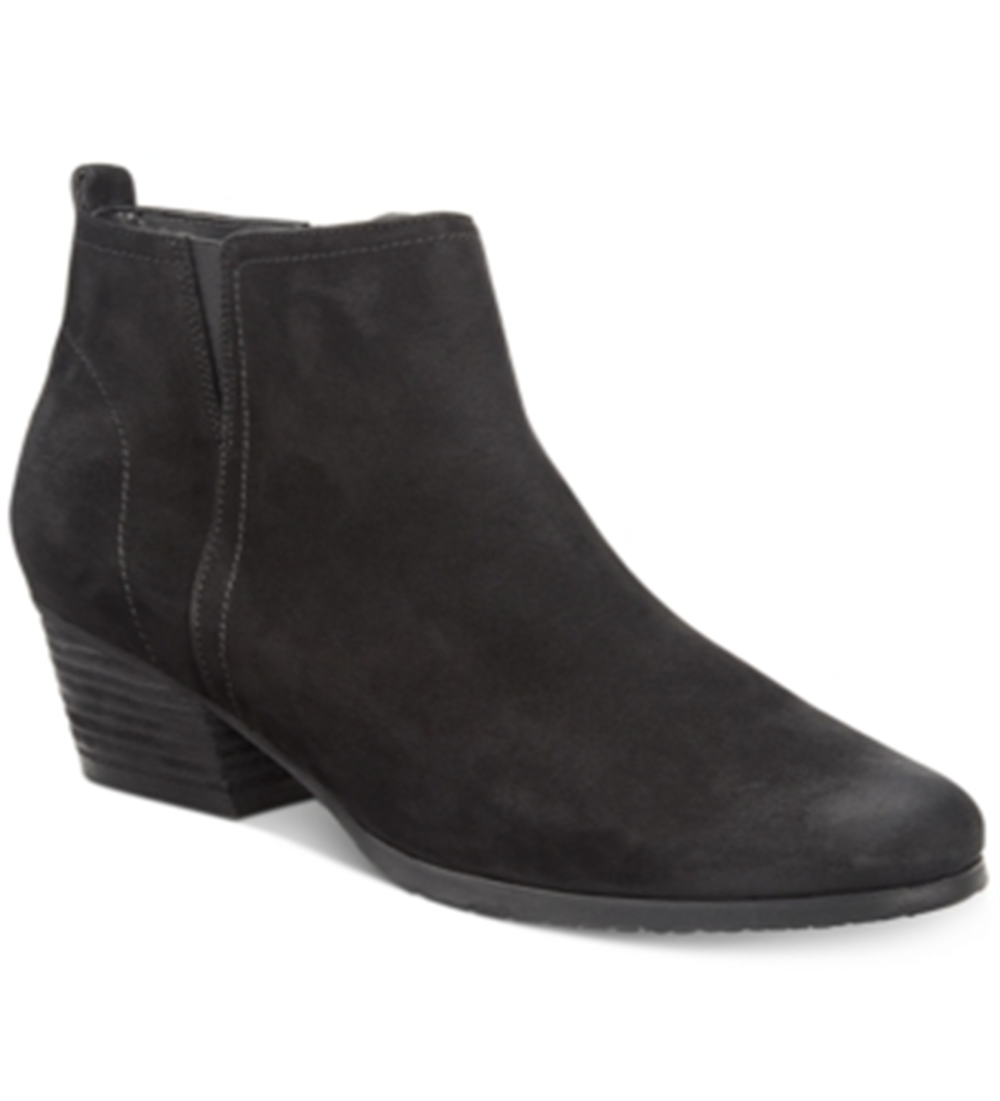 Aqua College Women's Isla Suede Waterproof Ankle Boots Black Size 8.5 W