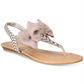 Material Girl Women's Swan3 Fabric Open Toe Casual Slingback Sandals Brown Size 5.5 M
