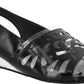 Easy Street Women's Clear Celebrate Slingback Sandal Black Size 10 M