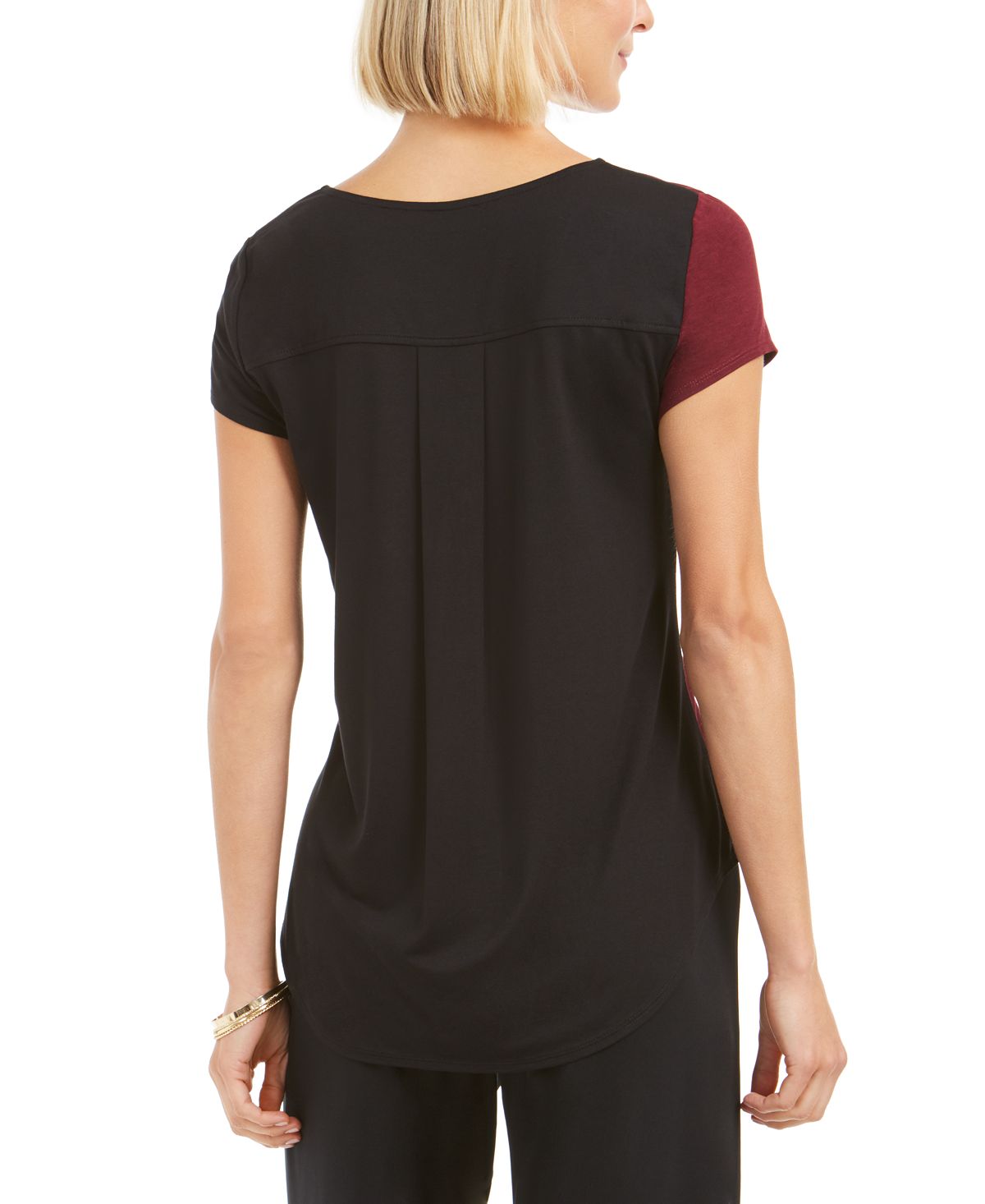 Alfani Women's Printed Top Purple Size M