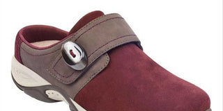 Easy Spirit Women's Strap Equip Suede Mule Shoes Red Size 8 M