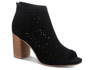 American Rag Women's Glia Suede Perforated Shooties Black Size 7.5 M