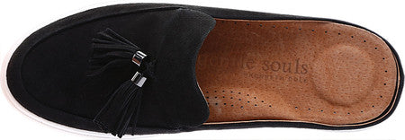 Kenneth Cole Women's Suede Slip on Sneaker Black Size 8.5 M