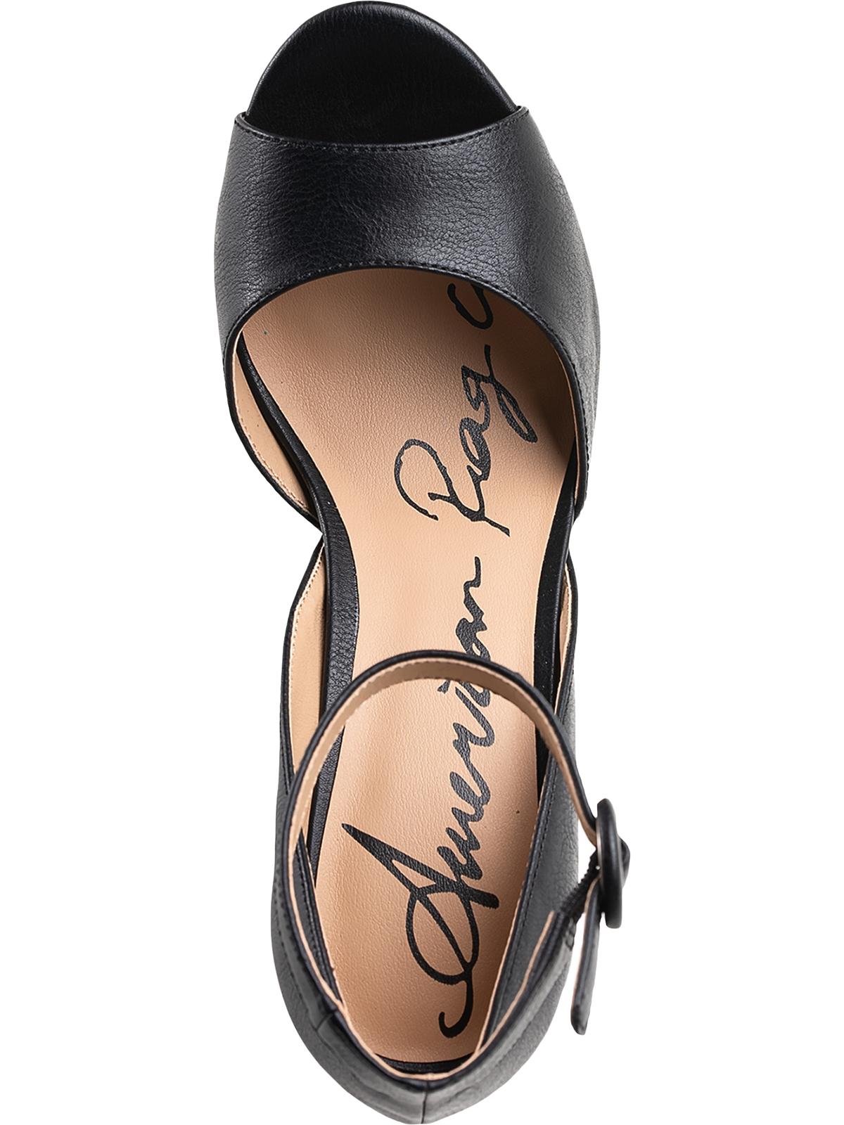 American Rag Women's Reeta Block Heel Platform Sandals Black Size 9.5M