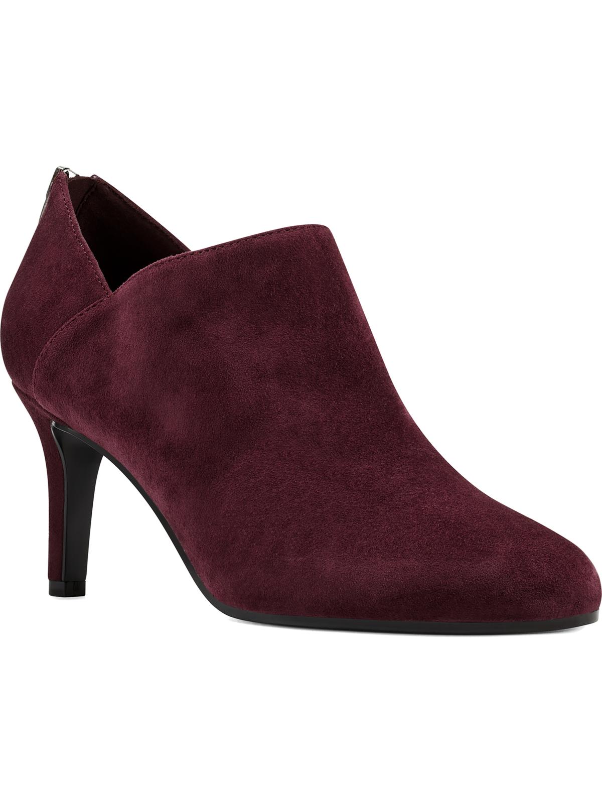 Bandolino Women's Dawn Leather Almond Toe Ankle Fashion Boots Red Size 9 M