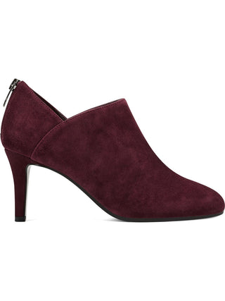 Bandolino Women's Dawn Leather Almond Toe Ankle Fashion Boots Red Size 9 M