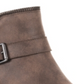 American Rag Women's Zipper Trim Buckle Accent Comfort Milly Round Toe Block Heel Zip up Booties Brown Size 8.5 M