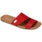Kenneth Cole Reaction Women's Cutout Flat Sandals Red Size 5 M